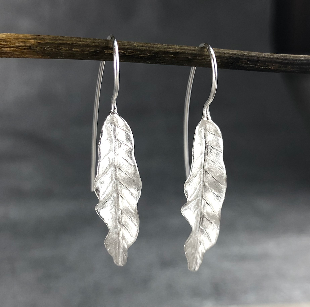 925 silver earrings "Autumn leaves" - Ear925-122