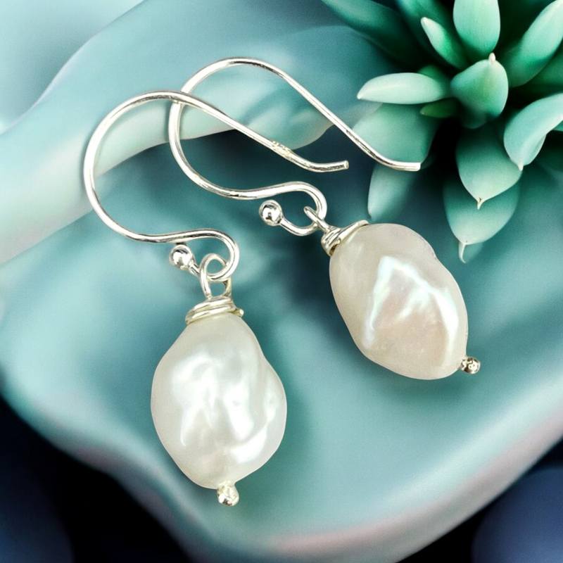 BAROCK Freshwater pearls Earrings Pearls drops Earrings OHR925-132