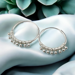 925 Sterling Silver Gyspy Hoop Earrings OHR925-60