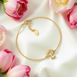 Tree of Life Bracelet in 925 Sterling Silver – 18K Gold Plated, 16.5 cm Length - ARM925-36