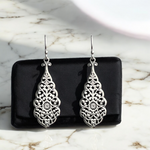 Star Sound of the Orient – ​​Filigree earrings made of 925 Sterling Silver