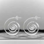 925 Sterling Silver Spiral Earrings – OHR925-149