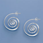 925 Sterling Silver Spiral Earrings – OHR925-149