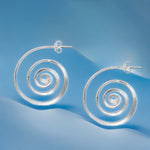 925 Sterling Silver Spiral Earrings – OHR925-149