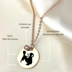 Photo Medallion Necklace with your photo-Pusteblumenpenger-Individualizable jewelry with photo service VIK-89