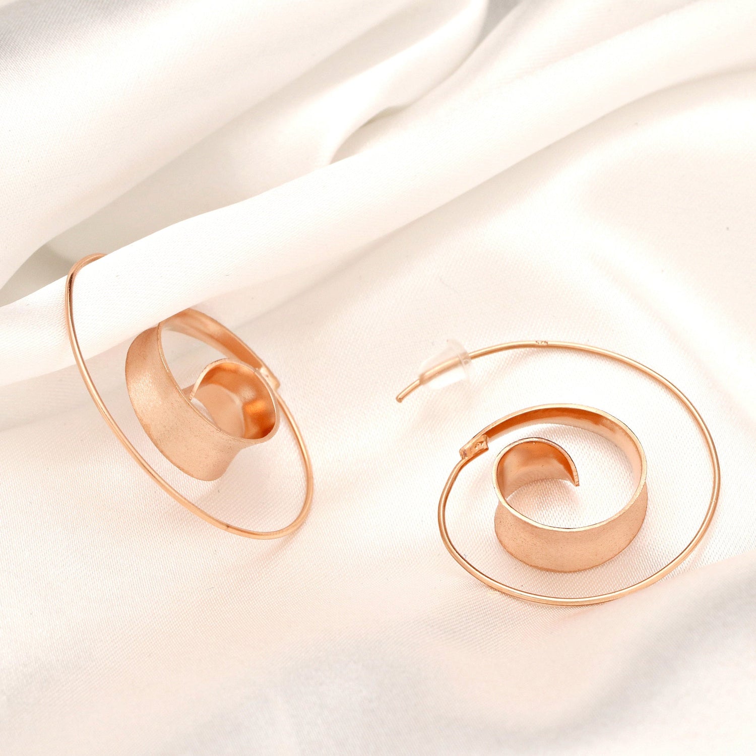 Pink Gold Plated Earrings 925