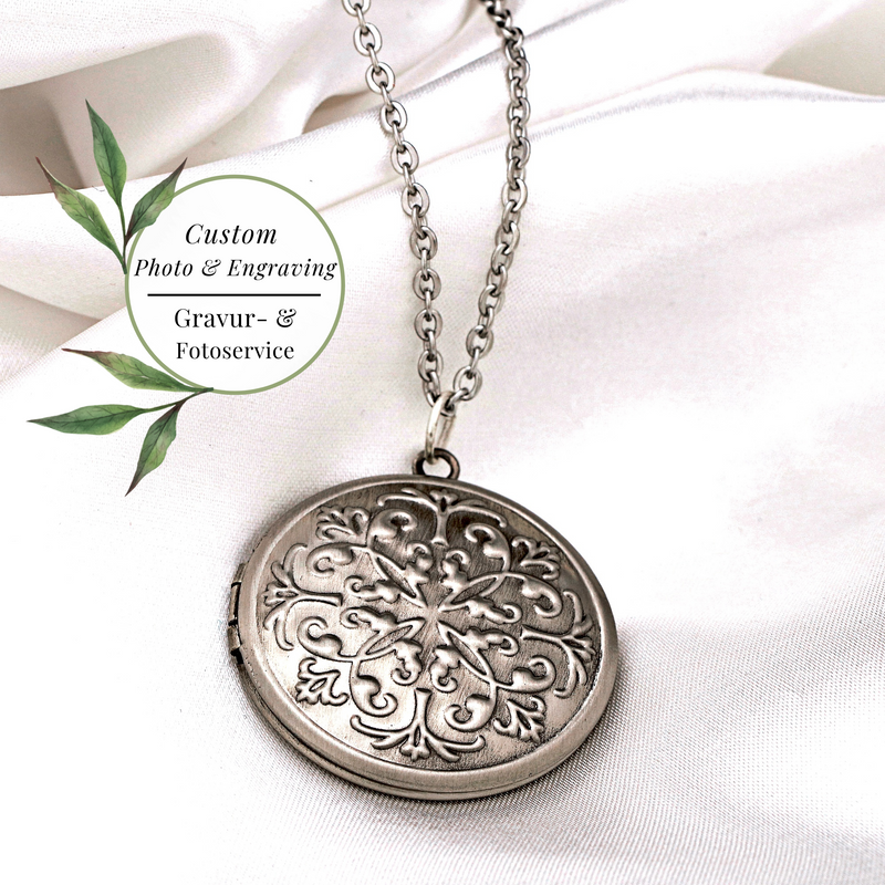 Marrakech II antique silver medallion chain incl. Photoservice