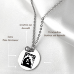 Photo Medallion Necklace with your photo-Pusteblumenpenger-Individualizable jewelry with photo service VIK-89