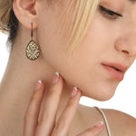 "Marrakech" Bronze Earrings in Vintage Style-VINOHR-39