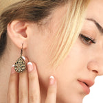 "Marrakech" Bronze Earrings in Vintage Style-VINOHR-39