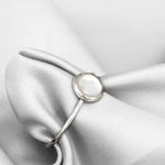 Pearl Ring - 925 Sterling Silver Elegant Maritime Jewelry - RG925-12