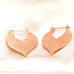 Sultan II 925 Sterling Minimalist Earrings in Orient Style (Rose Gold)