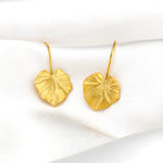 Tropical Earrings 925 Sterling Gold Gold Golden Monster Sheet Earrings OHR925-23