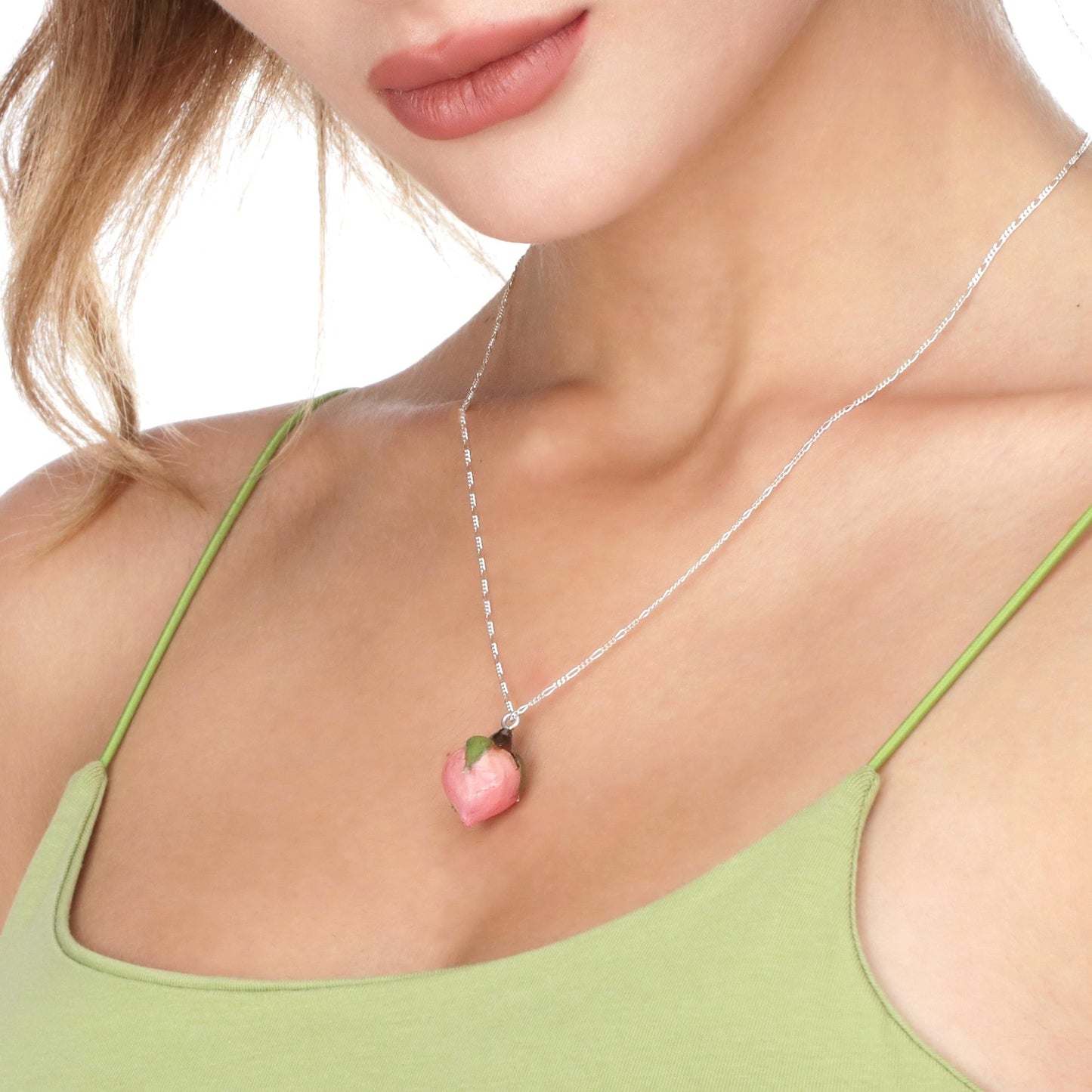925 Sterling Silver Chain "Real Rose"