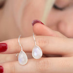 925 Sterling Silver Moonstone Earrings OHR925-93