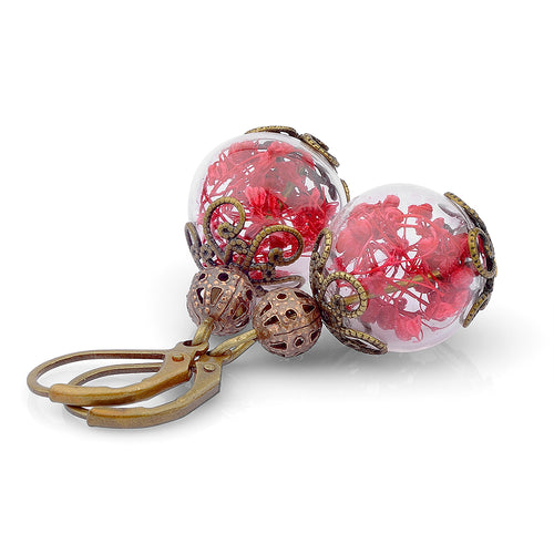 Summer Joy III Real Flower Earrings-VINOHR-14