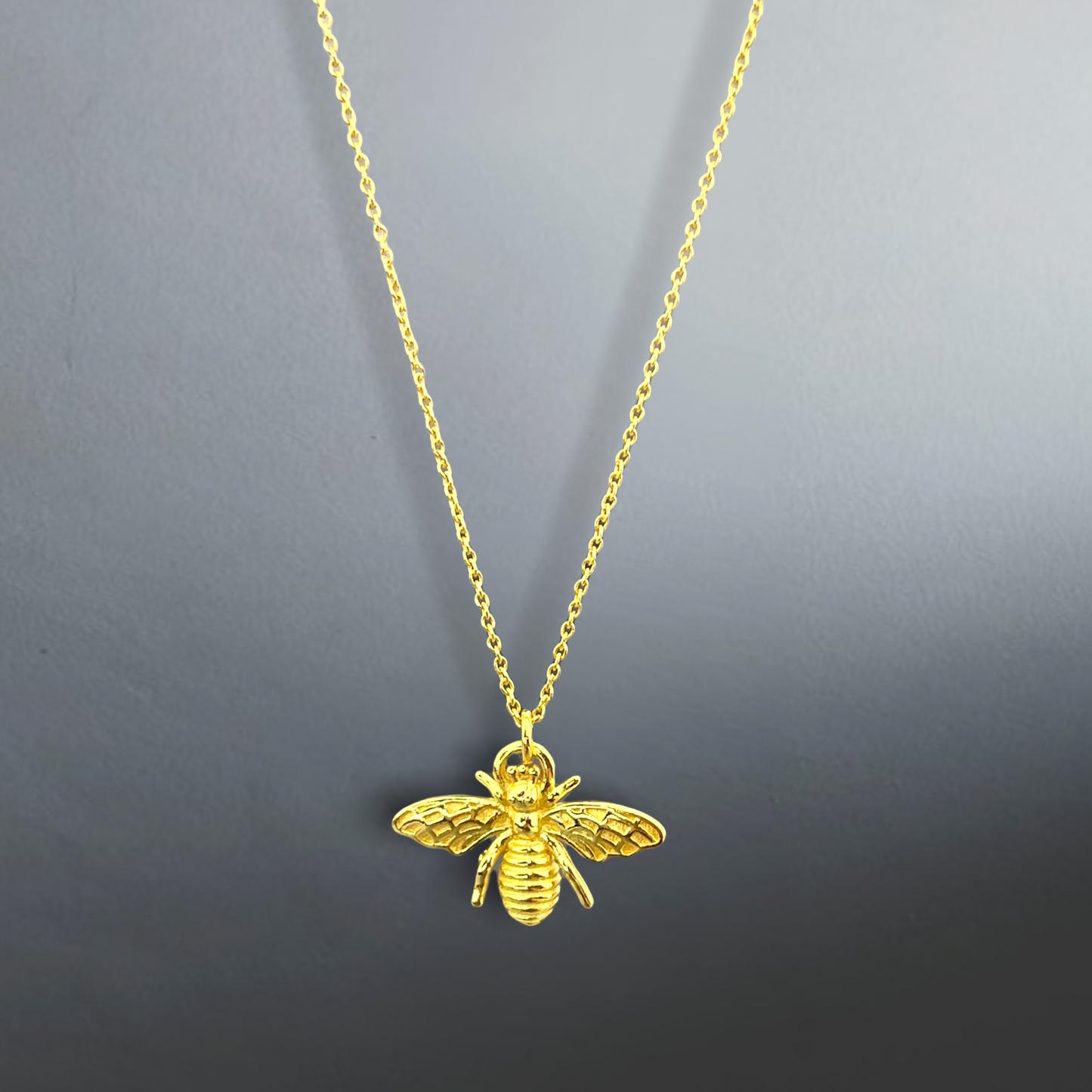 Golden bee 925 sterling gilded chain - gift idea for hard-working bees - K925-59