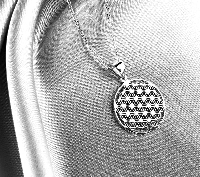 925 Sterling Silver Chain Flower of Life - K925-80