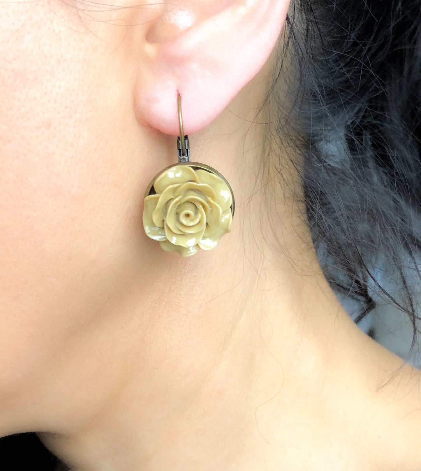 Autumns bronze earrings in vintage style