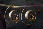 925 Rose Gold Plated Spiral Earrings Brunei II