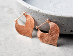 Sultan II 925 Sterling Minimalist Earrings in Orient Style (Rose Gold)