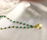 Gemstone chain with Aventurine and citrine