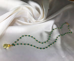 Gemstone chain with Aventurine and citrine