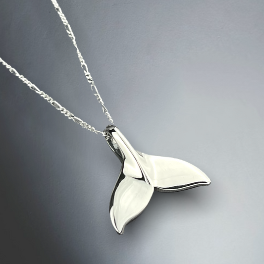 925 Dolphin Tail Sterling Silver Chain - Gift Idea for Animal Freins - K925-16