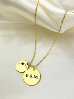 Personalized Engraved Necklace - 925 Sterling Silver, Rose Gold or Gold - K925-24