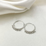 925 Sterling Silver Gyspy Hoop Earrings OHR925-60