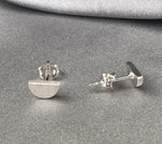 925 Sterling Silver Mini Studs "Crescent" - Ear925-29