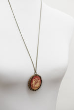 Barock Love Couple Pendants Necklace-Bronze Kamee Vintage Style-VIK-79