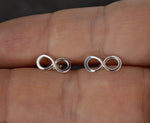 Infinity Mini Earrings-925 Sterling Silver Minimalist Jewelry-OHR925-110