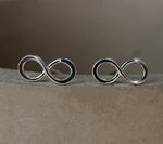 Infinity Mini Earrings-925 Sterling Silver Minimalist Jewelry-OHR925-110