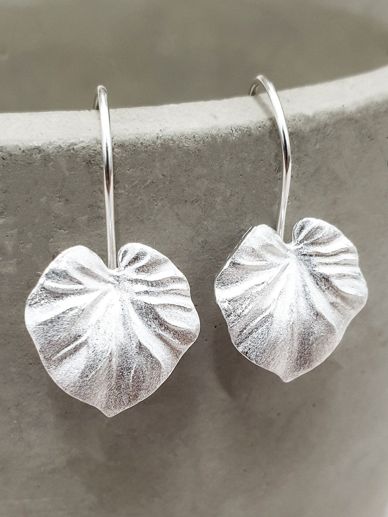 Tropical Plants Earrings - 925 Sterling Silver Monstera Leaf Earrings - Ear925-25