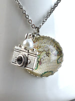 World Travel Wanderlust Globetrotter Hiker Chain-Fernweh Abschiedsgeschenk-VIK-11