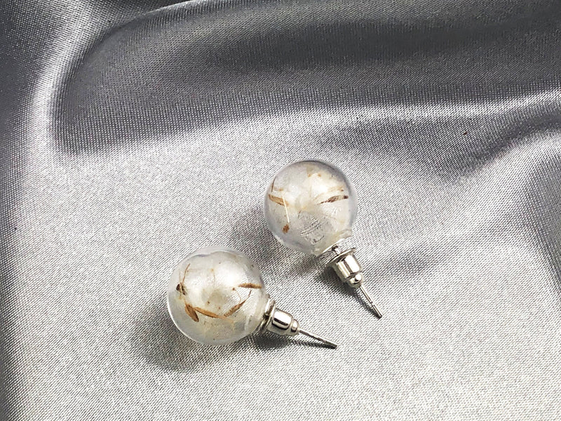 Elegant Pusteblumen Earplugs-Terrarium Botanical Nature Jewelry-VINOHR-40