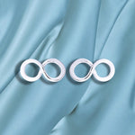 Infinity Mini Earrings-925 Sterling Silver Minimalist Jewelry-OHR925-110