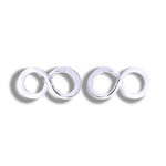 Infinity Mini Earrings-925 Sterling Silver Minimalist Jewelry-OHR925-110