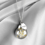 Pustflumen Chain 925 Sterling Silver Wish wish you what terrarium jewelry - K925-18