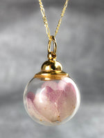 925 sterling gilded chain "real cherry blossom"