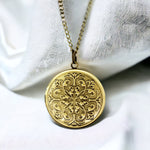 Photo medallion necklace with your photo Personalized oriental pendant-VIK-126