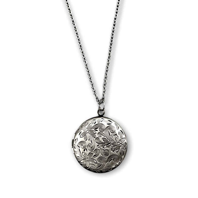 Marrakech II antique silver medallion chain incl. Photoservice