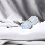 925 Sterling Silver Moonstone Earrings OHR925-93