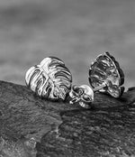 925 Sterling Silver Earrings "Exotic Monstera Leaves"