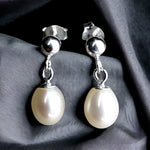 Classic Beads Earrings - 925 Sterling Silver Luxurious Pearl Earrings - Ear925-67