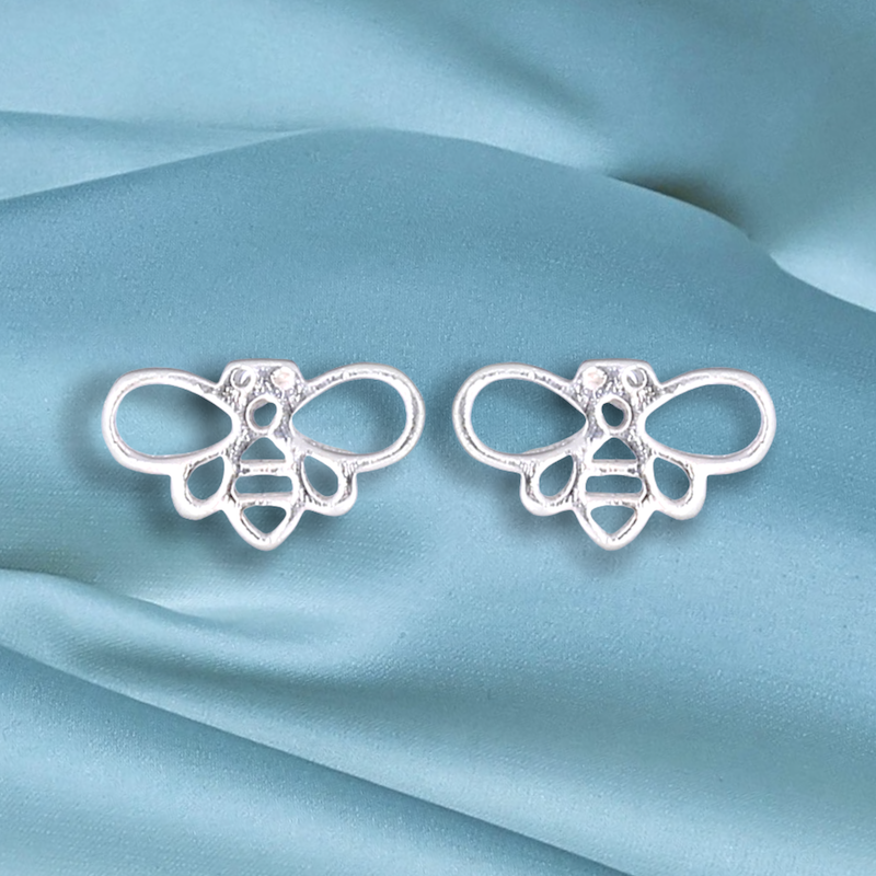 Mini 925 Sterling Silver Studs "Bees" - Ear925-112