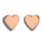 925 Sterling Rosegold Gilded Studs "Mini Hearts" - Ear925-28