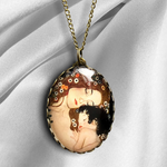 Mother love by Klimt Bronze chain