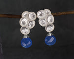 Gemstone Earrings with Chalcedon "Raindrops"